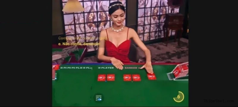 Imagem promocional do cassino online da 761Bet mostrando jogos ao vivo